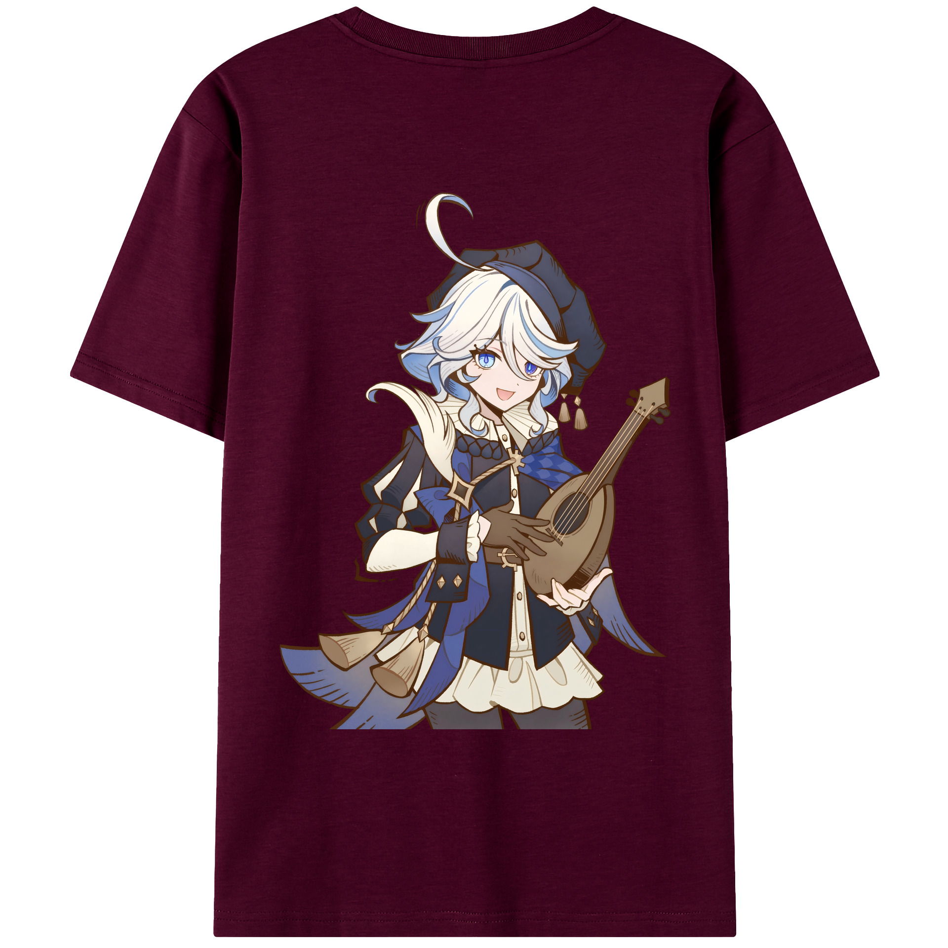 げんし神 フリーナ genshin Furina レディース半袖Tシャツ(バックプリント)